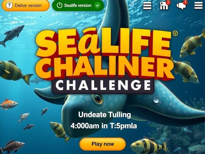 Sealife Explorer Challenge gameplay showing underwater adventure